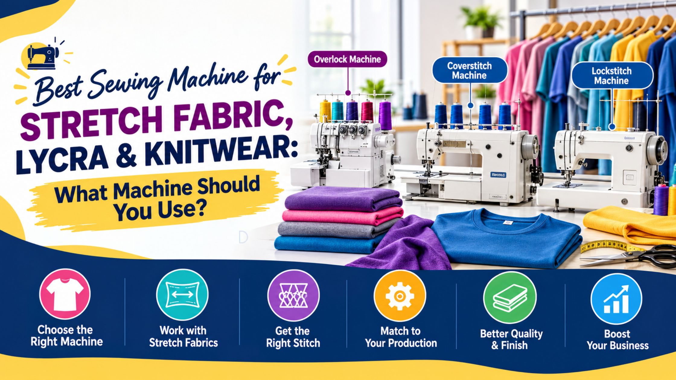 Best Sewing Machine for Stretch Fabric, Lycra & Knitwear: What Machine Should You Use?