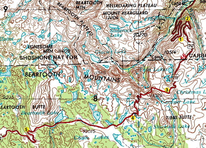 Teaching Petrology Beartooth Mountain Highway Kurt Hollocher Beartooth Topo 