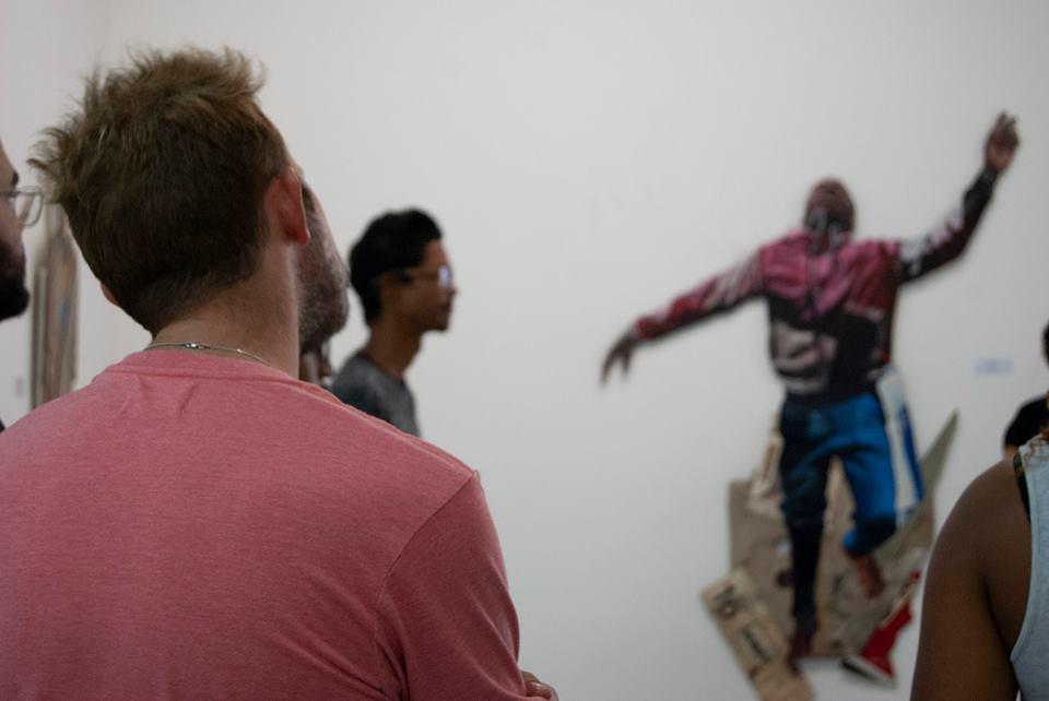 Vivien Kohler during an artists walkabout