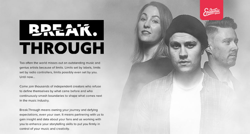 Epidemic Sound launches Break.Through program to develop artists