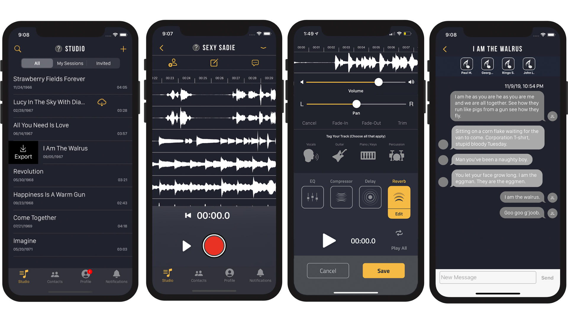 Music collaboration app video