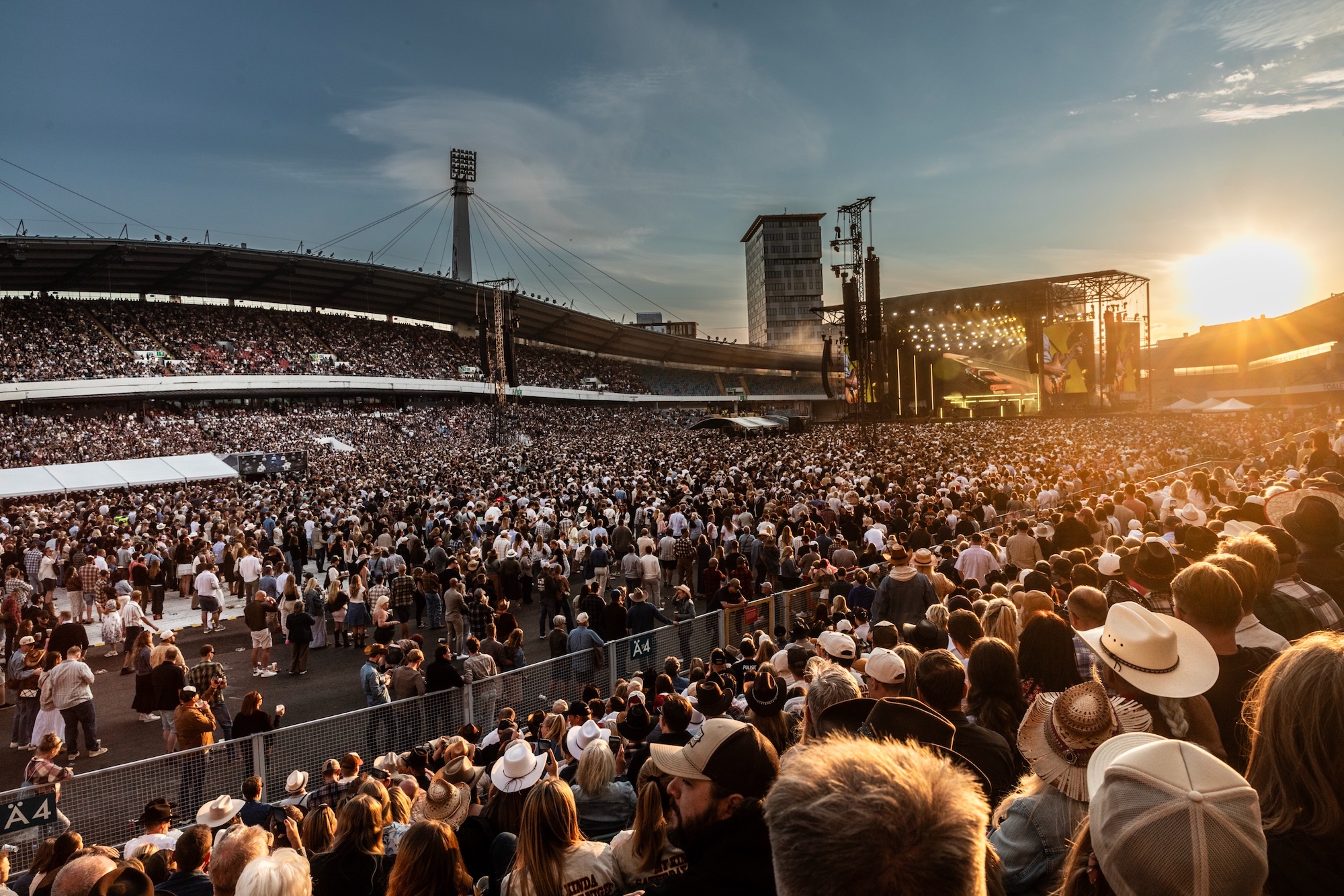 Country star Luke Combs played to over 60,000 fans… in Sweden