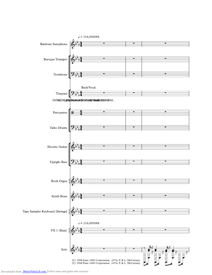 How to play paul's song from the iconic band on the run album. Nineteen Hundred And Eighty Five Music Sheet And Notes By Paul Mccartney Musicnoteslib Com