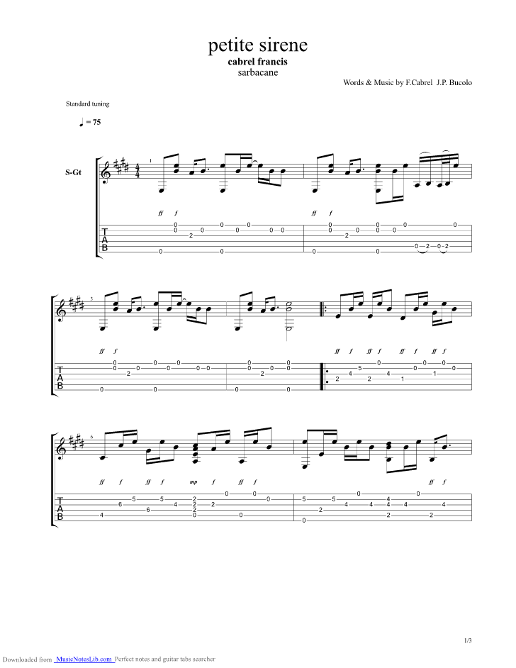 Henri Salvador Jardin D Hiver Sheet Music For Piano Vocals Solo Musescore Com