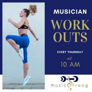 musician workouts poster