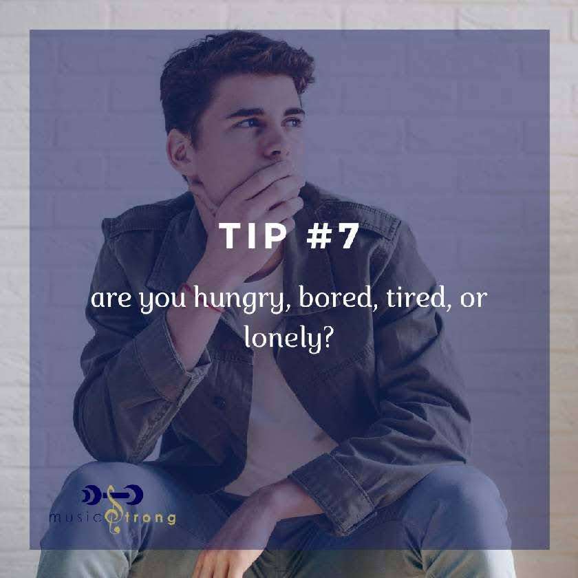 TIP # 7 Are you hungry, bored, tired, or lonely cover image