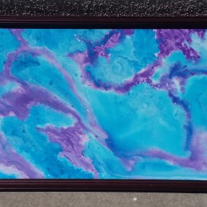 Pure Abstract - Acrylic on canvas 12" by 24" by Helen Krummenacker