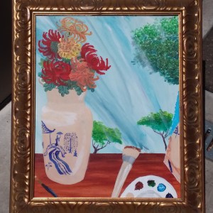 Recursive Still Life - Acrylic on Canvas size: 16" x 20" by Helen Krummenacker