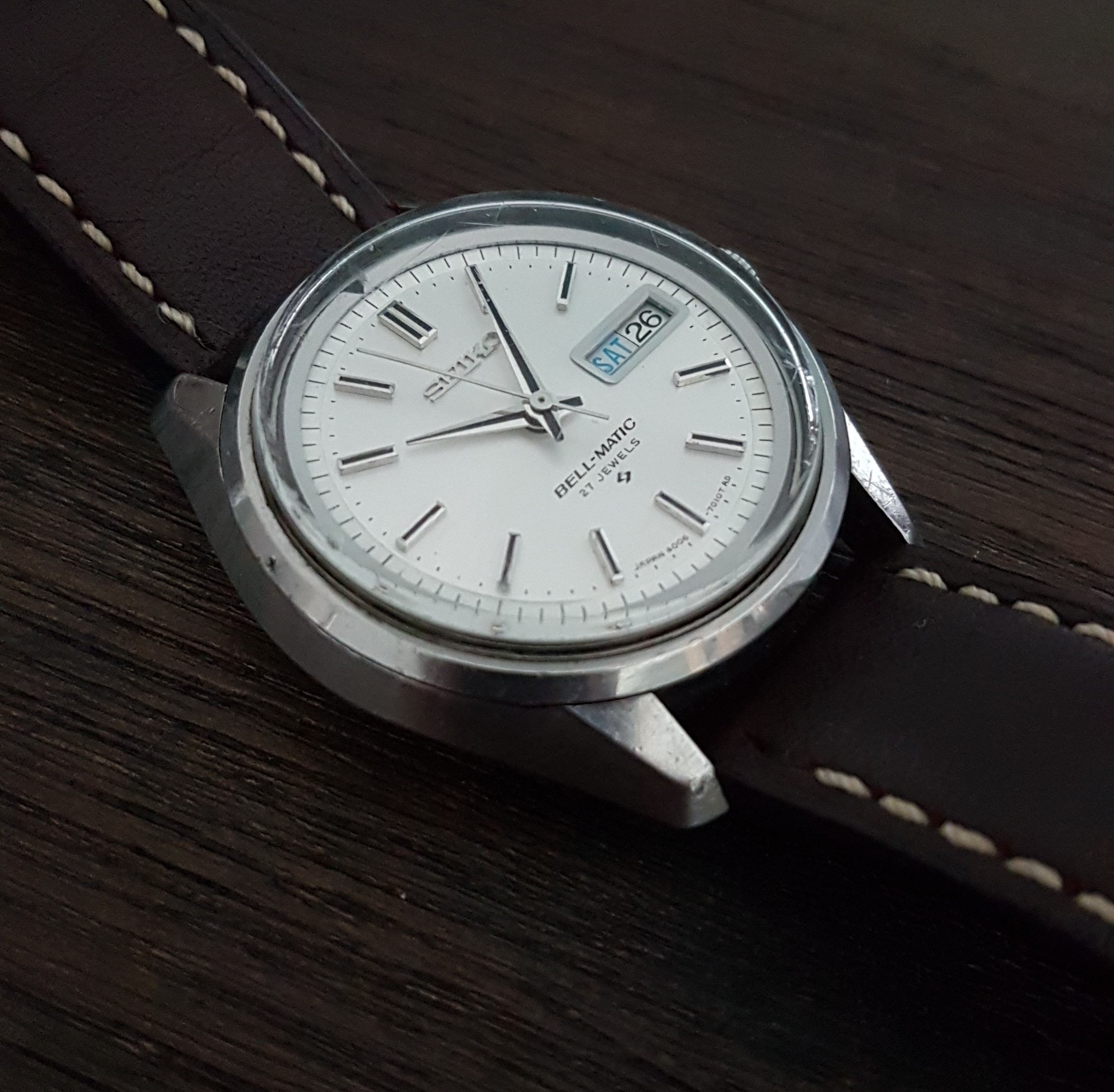 The only Seiko mechanical alarm watch: Bell-Matic 4006-7010 27 