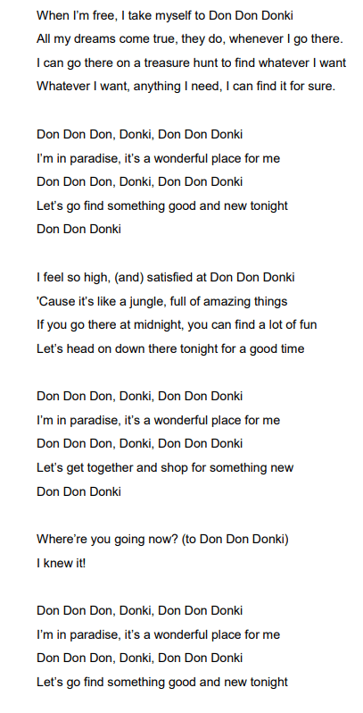 Don Don Donki Song Lyrics Go Viral & You Can't Read Them Without Hearing  The Jingle In Your Head
