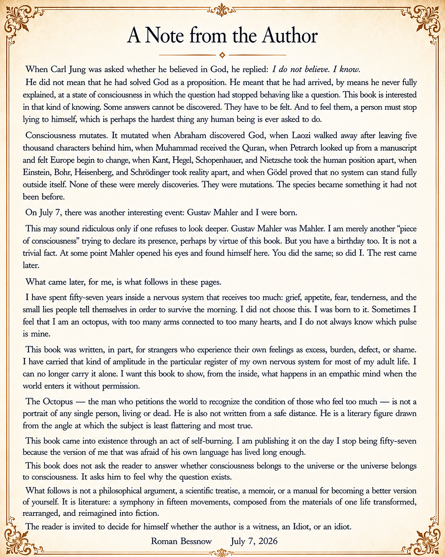 Note from the Author