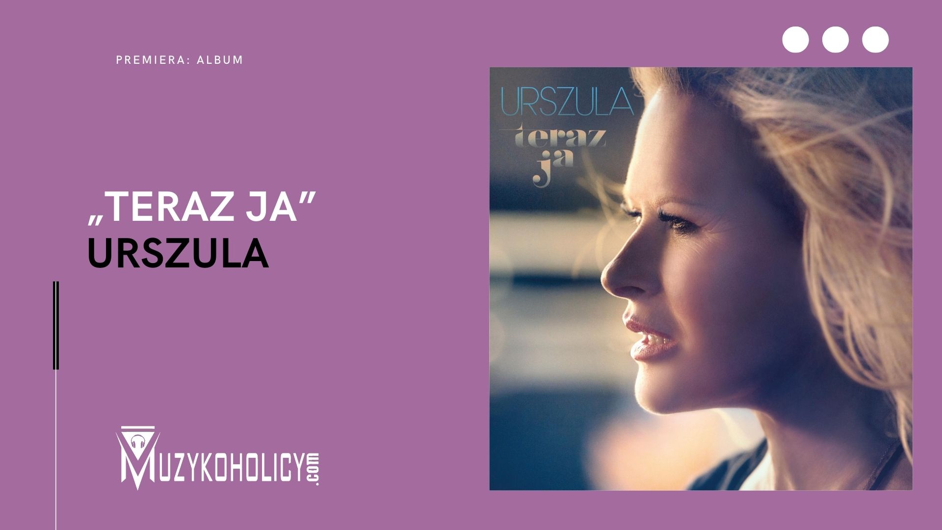 Urszula mówi „Teraz ja”