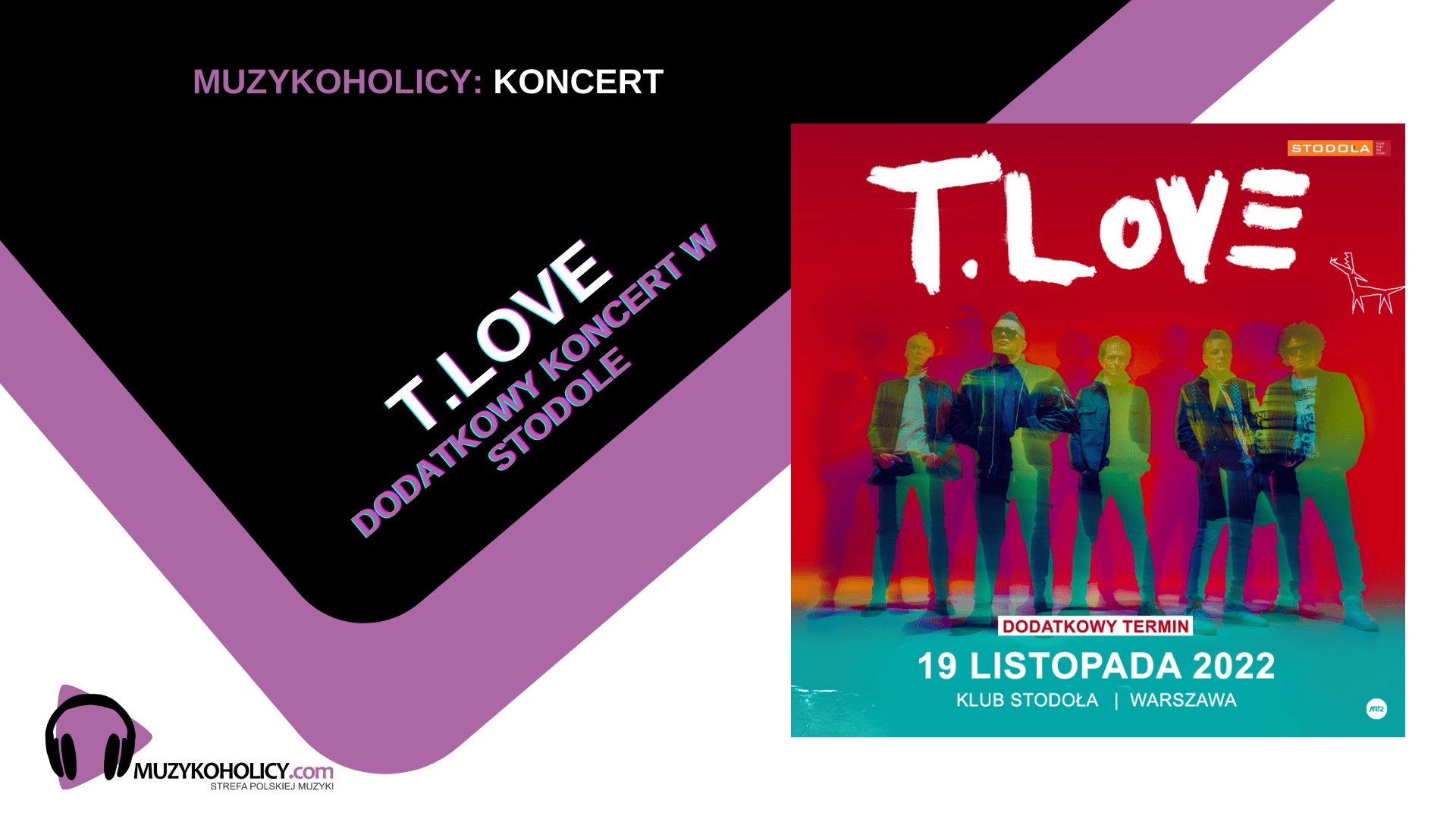 T.LOVE ogłasza sold out warszawskiego koncertu i drugi występ w Stodole w ramach trasy “Hau! Hau!”