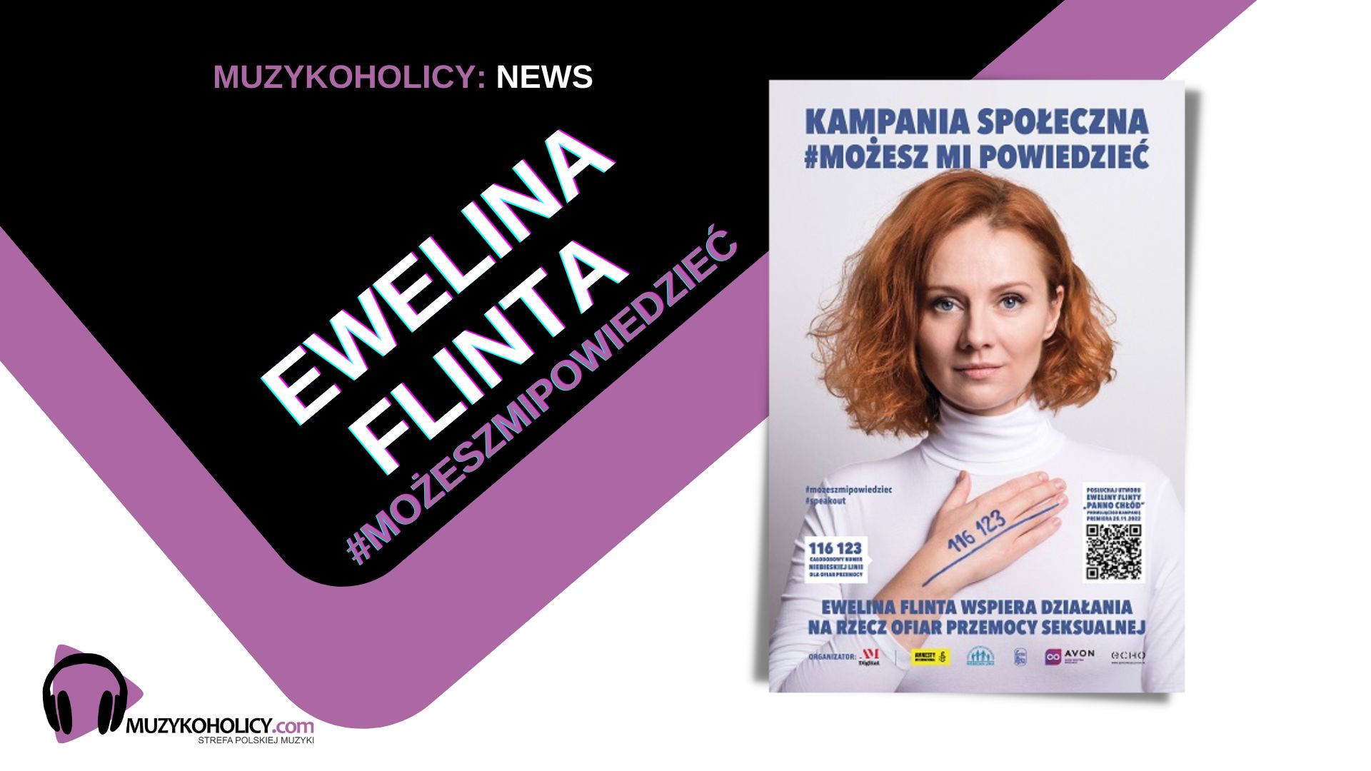 Ewelina Flinta wspiera nowym singlem kampanię #MożeszMiPowiedzieć