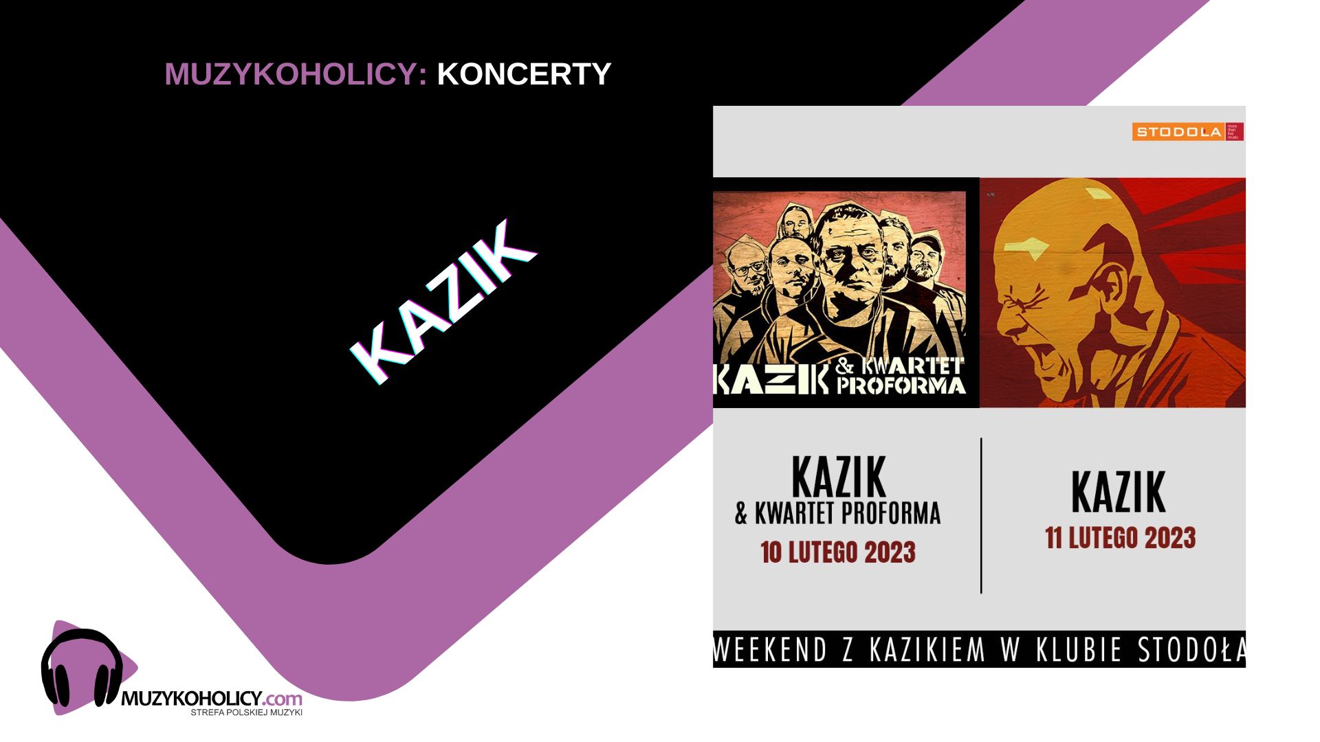 Weekend z Kazikiem Staszewskim w Klubie Stodoła już w lutym