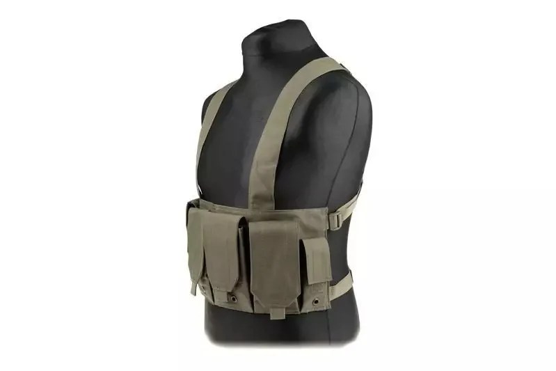 Vestă Tactică tip Chest Rig - verde măsliniu