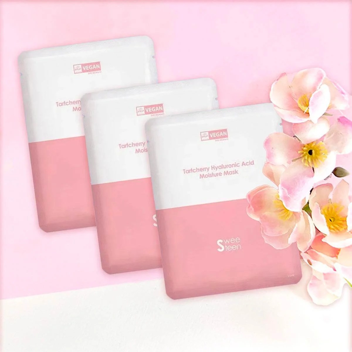 Sweeteen - Tartcherry Vegan Korean Face Mask - (Cica & Hyaluronic) 2x Options - 25ml - Image 13