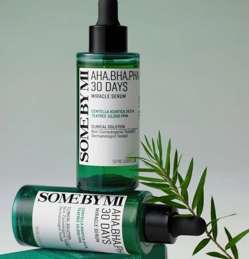 Some By Mi - AHA BHA PHA 30 Days Miracle Serum - 50ml to help with strengthen skin barrier, hydration, brightening and soothing