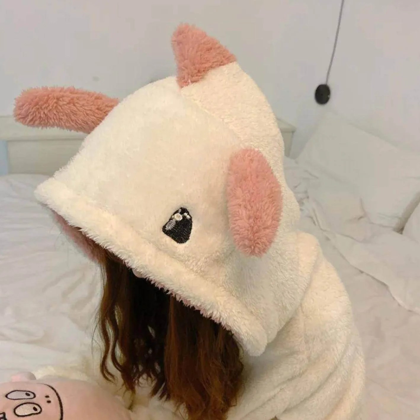 Ukiyo - Cute Dino Fluffy Pajama Robe - One Size onsie comfy sleep night loungewear robe Winter - Image 10