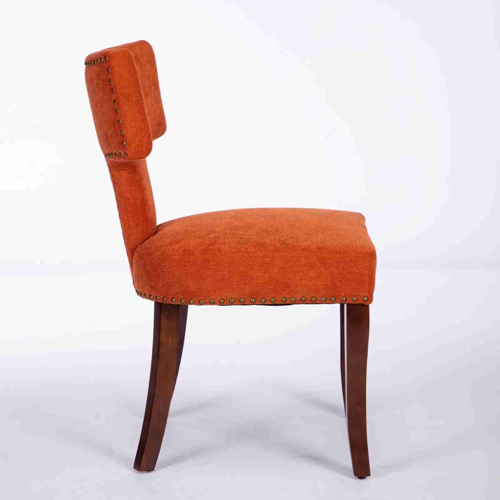 Mid Century Modern Dining Chairs Set of 2 Farmhouse Linen Upholstered Accent Chairs