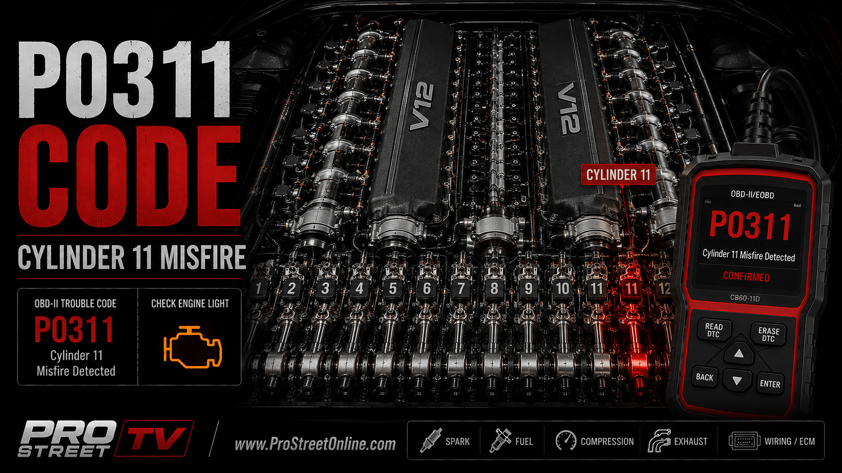 P0311 Cylinder 11 misfire diagnostic procedure