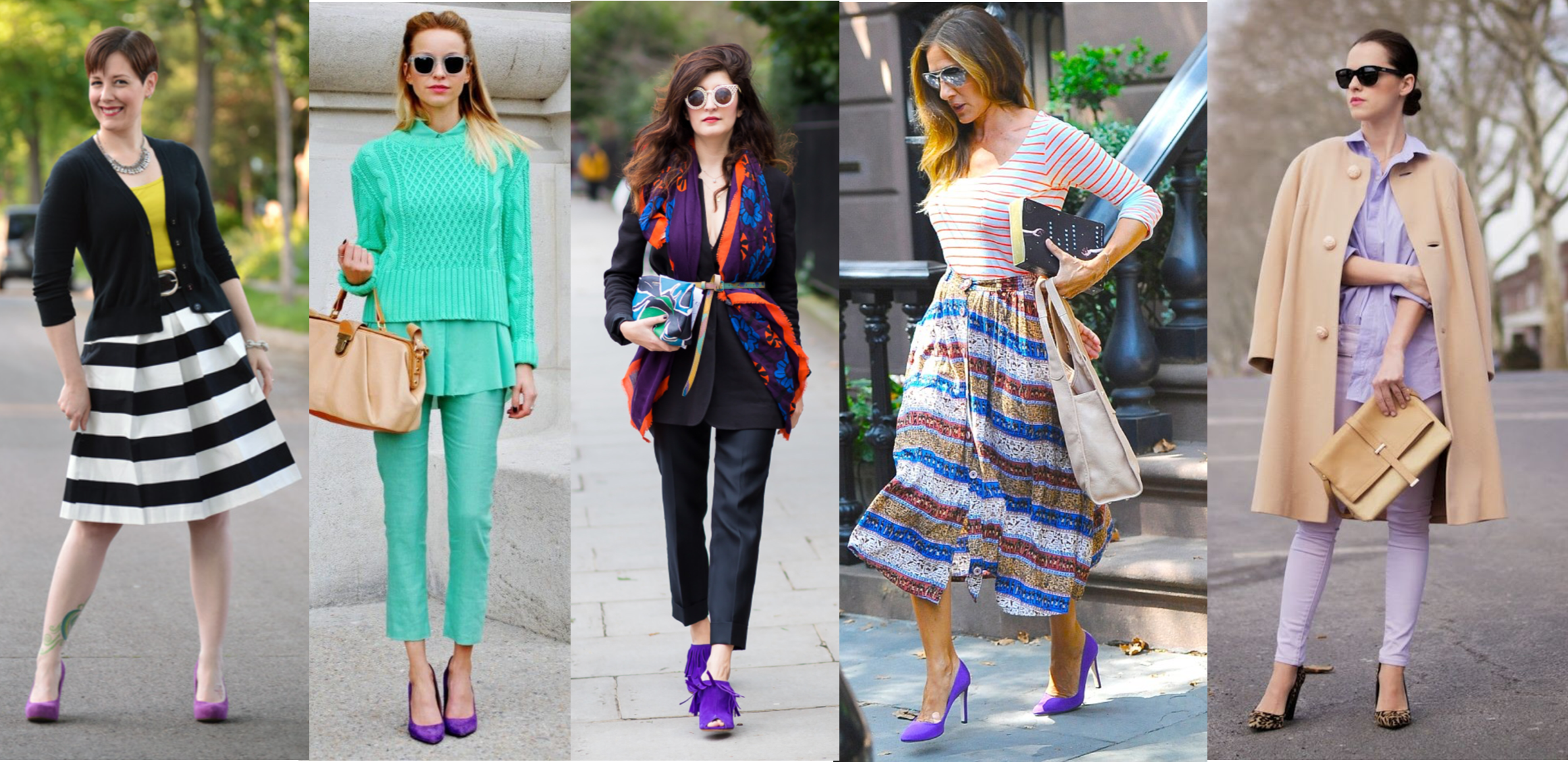 How to Wear Purple Shoes - my 9 to 5 shoes