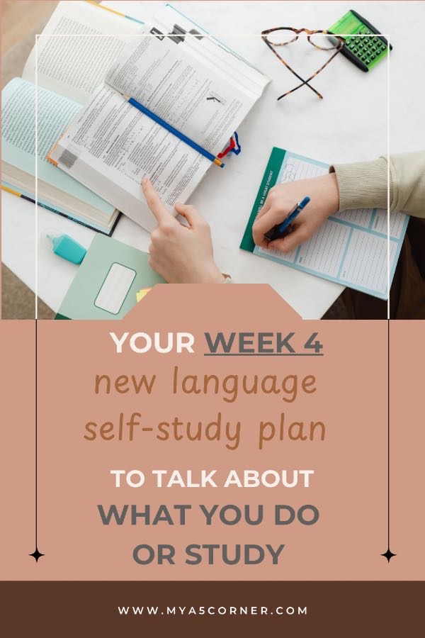 Read more about the article What Do You Do for a Living? A 5-Day Language Study Plan for Work and Study