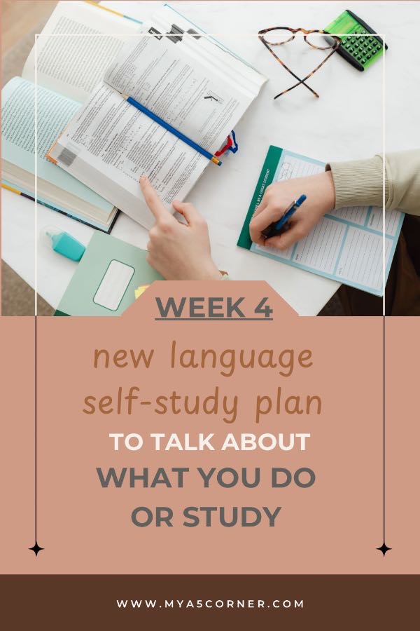Read more about the article What Do You Do for a Living? A 5-Day Language Study Plan for Work and Study