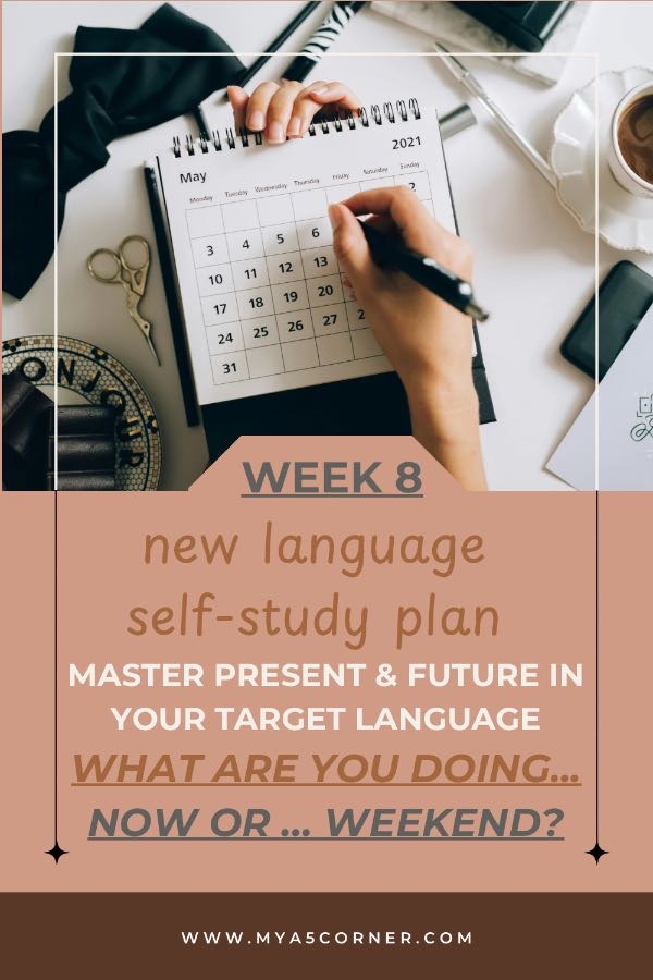 Read more about the article What Are You Doing Right Now? A 5-Day Language Study Plan for the Present and Future