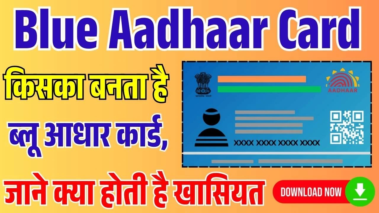 भारत में इन लोगों का बनता है ब्लू आधार कार्ड, जाने क्या होती है खासियत- Blue Aadhaar Card