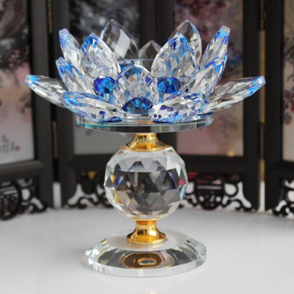 My Aashis Lotus Flower Glass Candle Holder - Thumbnail 5