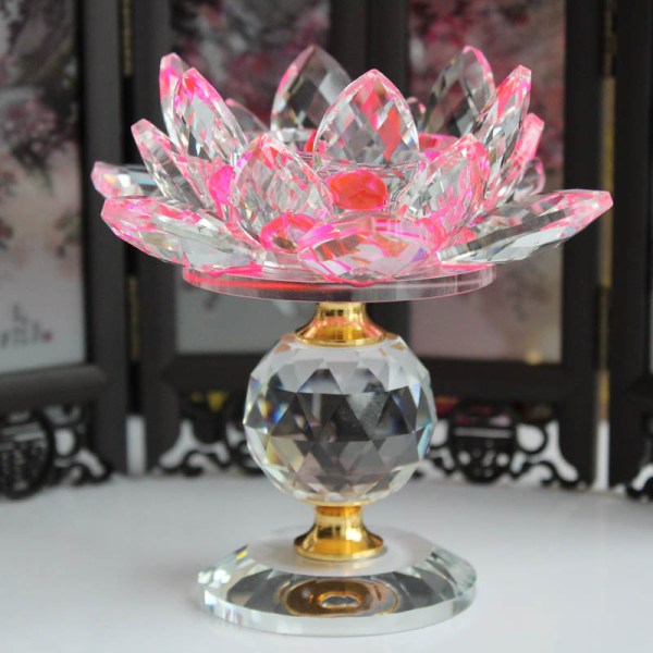 My Aashis Lotus Flower Glass Candle Holder - Thumbnail 2