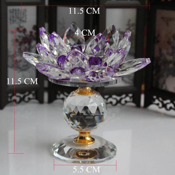 My Aashis Lotus Flower Glass Candle Holder - Thumbnail 4