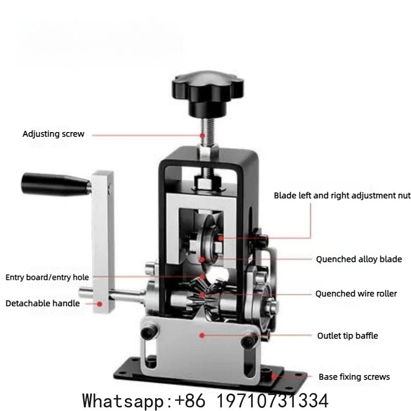 1-21mm Tel Soyucu Manuel Tel Soyma Aleti Taşınabilir Elektrikli Matkapla Çalışan Bakır Hurda Tel Soyucu El Kranklı Destekli Kullanım - AliExpress 15 - Görsel 5