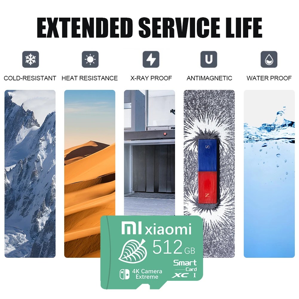 XIAOMI Mikro TF/SD Kart Yüksek Hızlı 2 TB 1 TB Hafıza Kartı 128 GB tarjeta mikro TF SD 256 GB Hafıza Kartı UHS-I U3 A2 XIAOMI Huawei - AliExpress 44 - Görsel 6