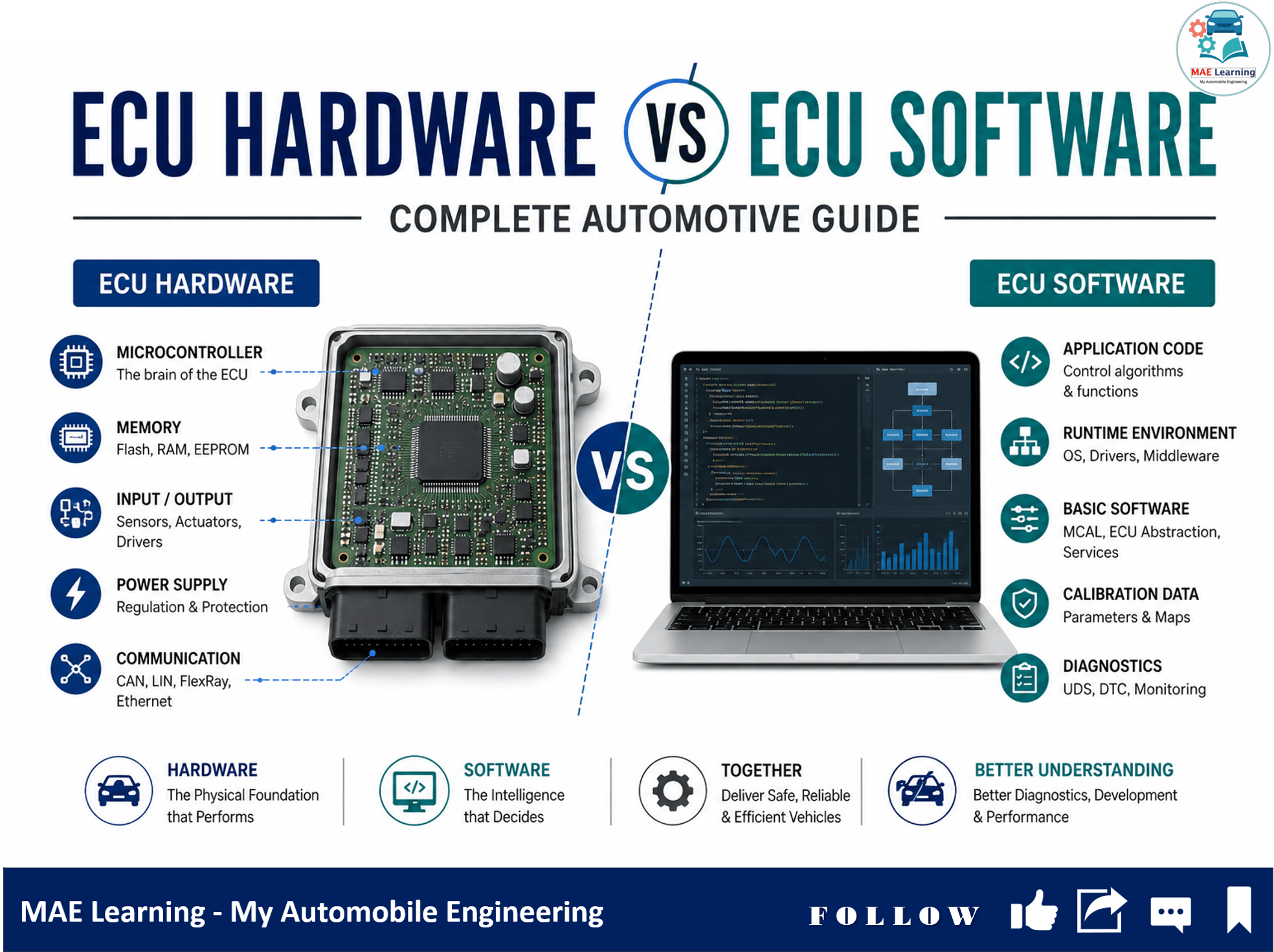 ECU Hardware vs ECU Software: Complete Automotive Guide