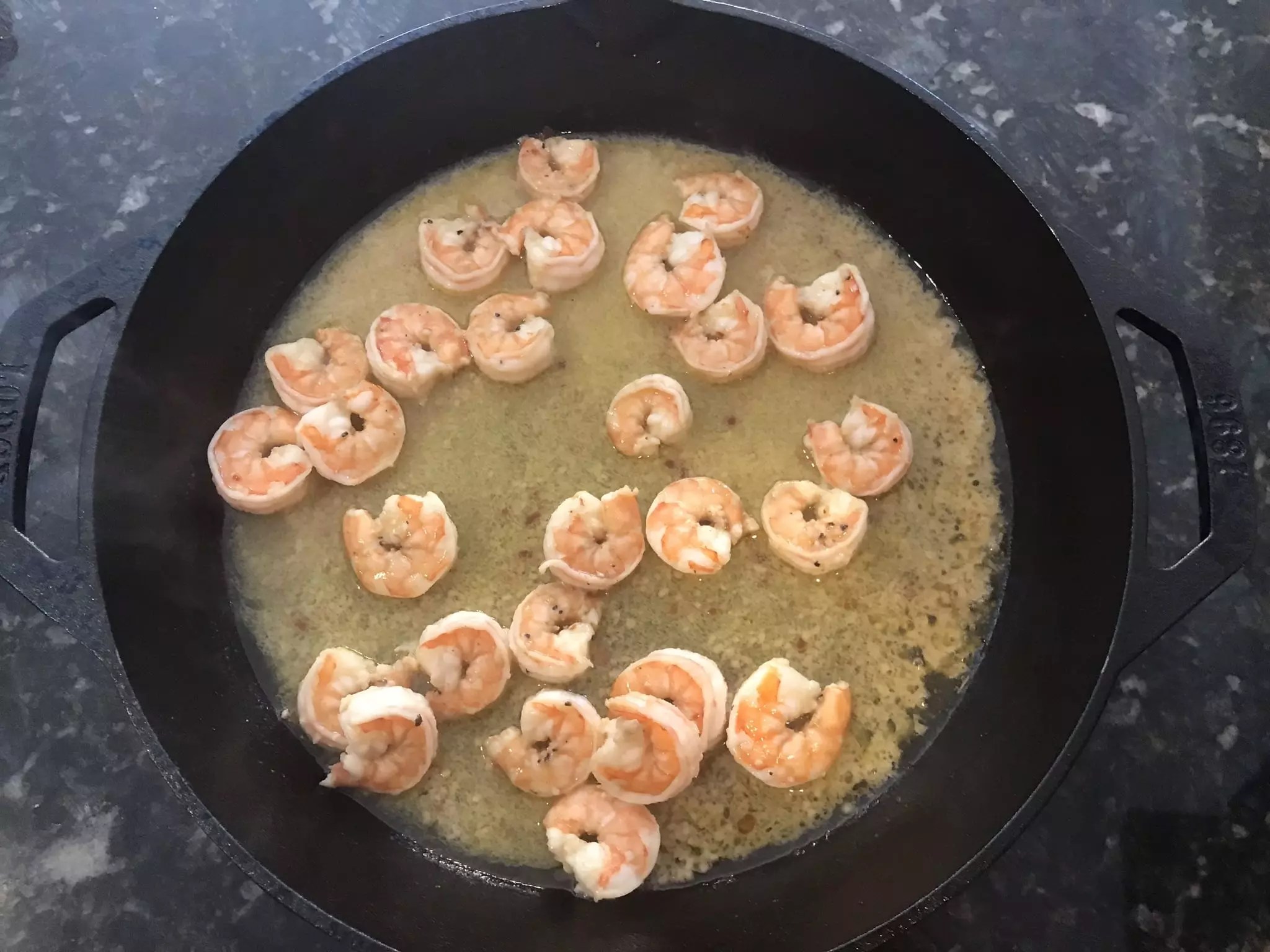 BGE - Garlic Shrimp Scampi
