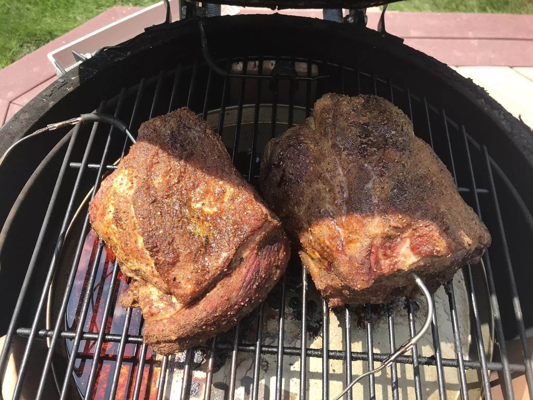 Pork Shoulder, Mustard & Raging River by Dizzy Pig Ready to be Wrapped