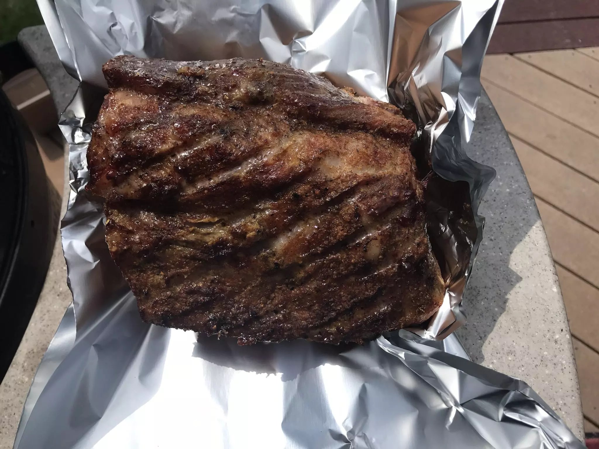 Wrapping Pork Shoulder, Mustard & Raging River by Dizzy Pig
