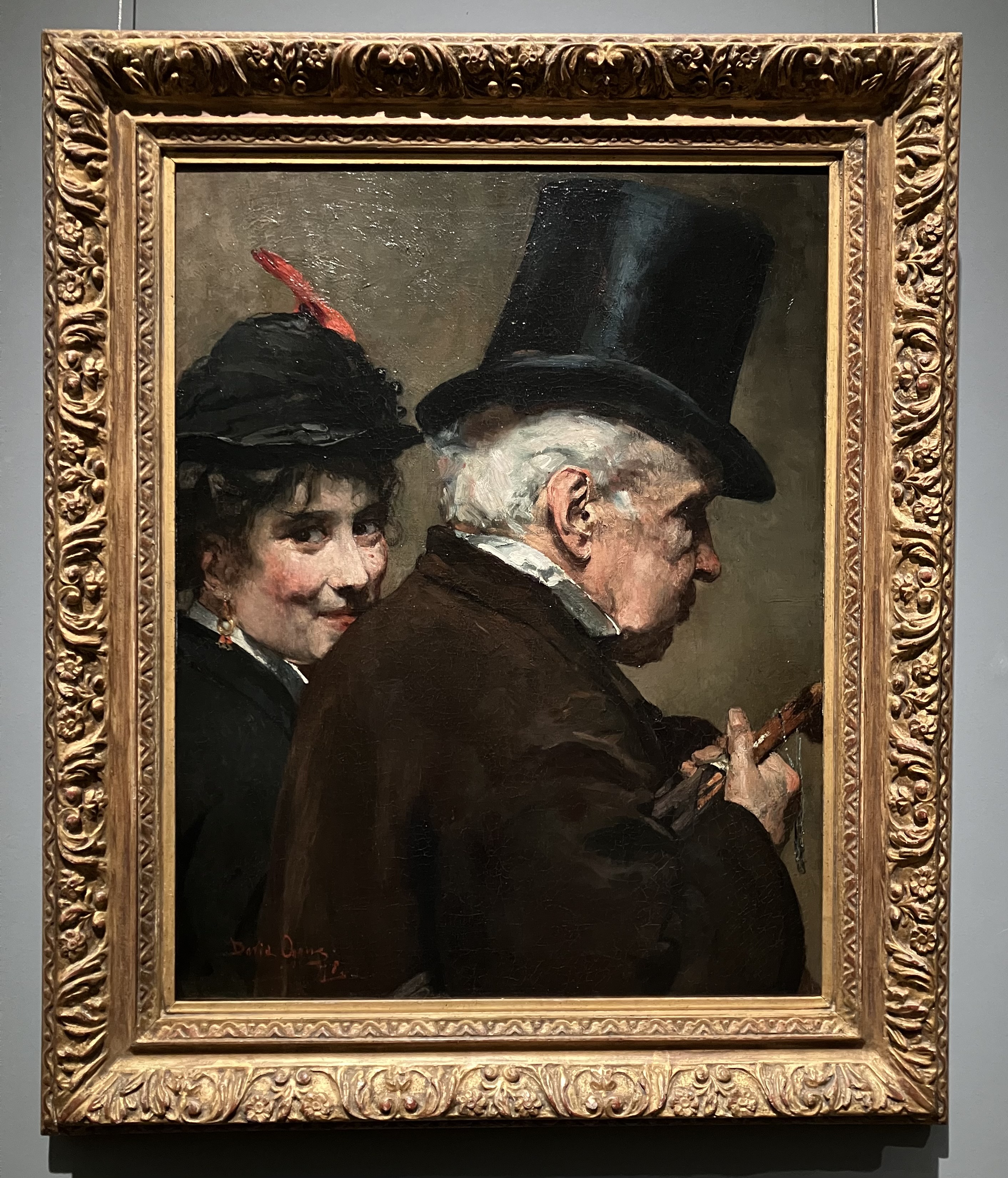 Love the mischievous expression on the young woman's face