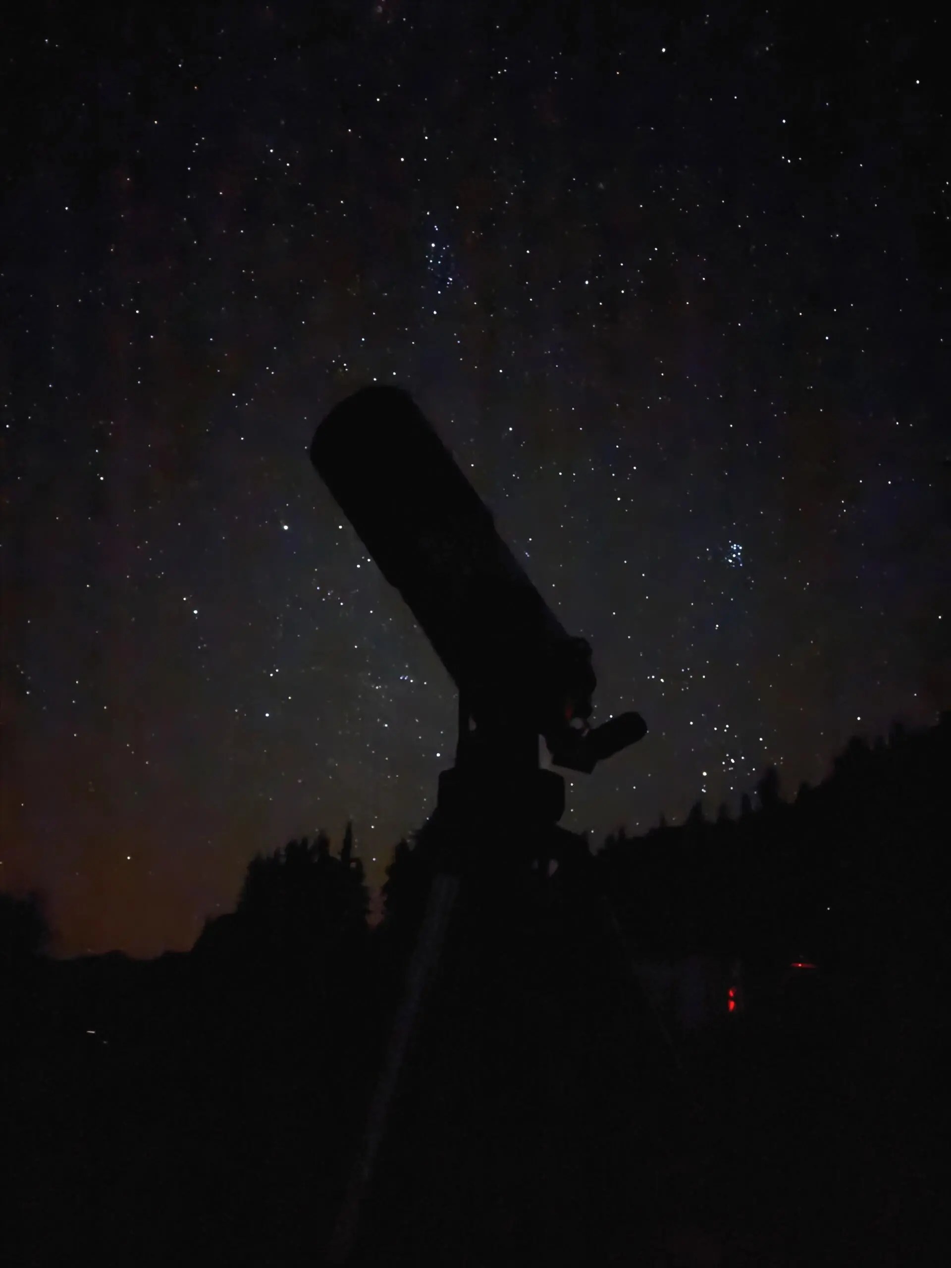 Vera, Wilmore's telescope, at Heather Meadows. Courtesy of Robert Wilmore