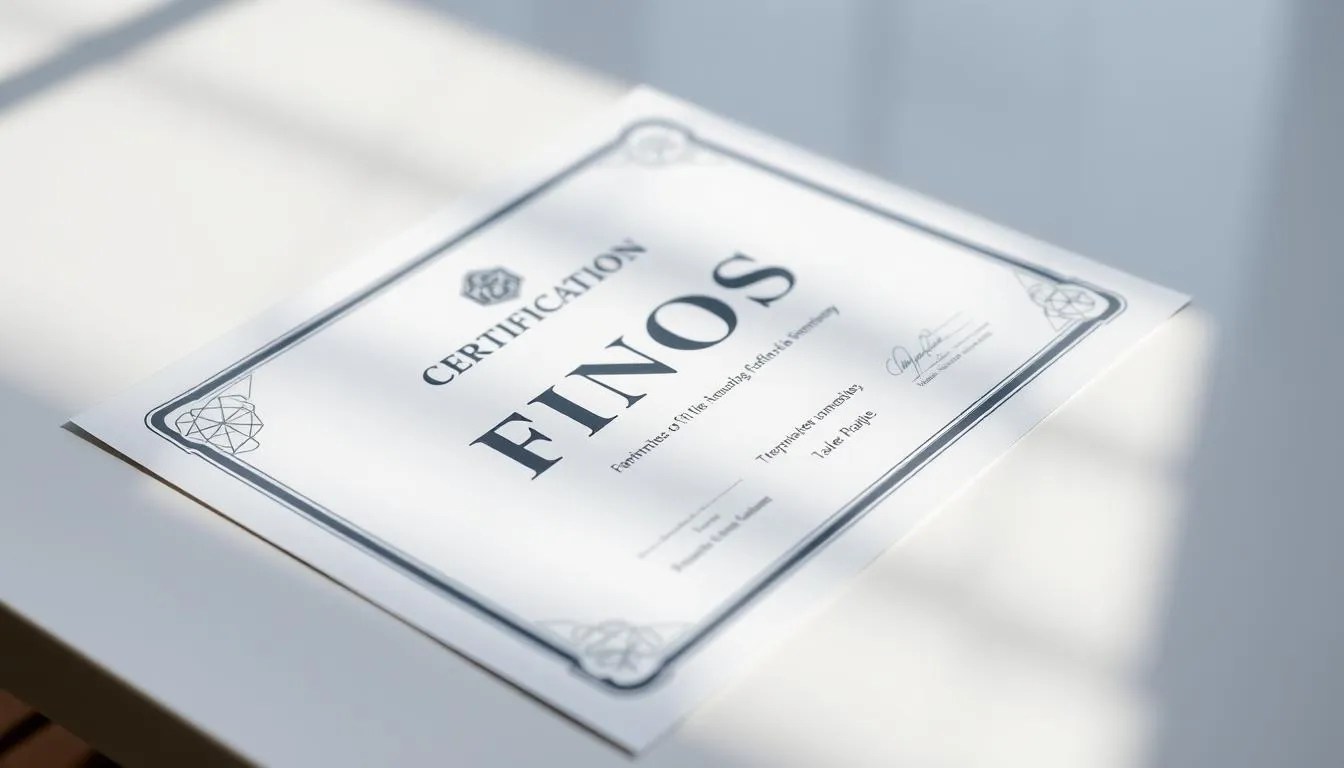 industry-specific certification