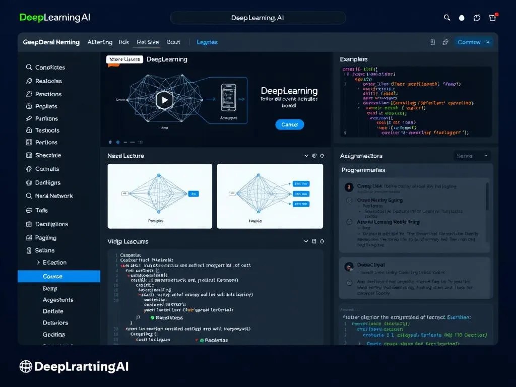 DeepLearning.AI course interface showing best AI certification for cloud professionals content