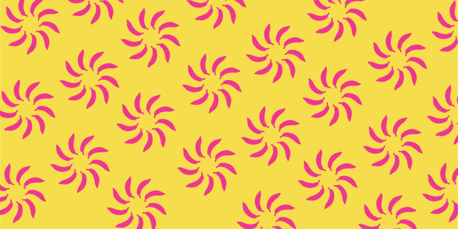 repeated leaf background pattern for Las Caribeñas