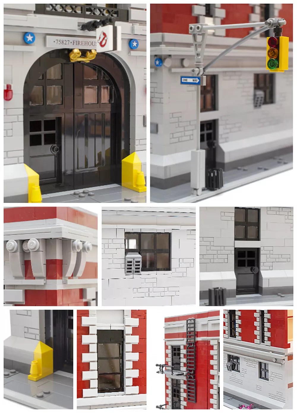 MOC 16001 Ghostbusters Firehouse Headquarters compatible 75827