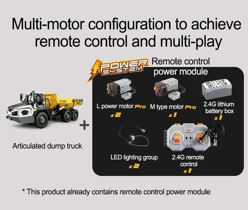 C61054 1:17 Articulated Dump Truck RC Vehicles