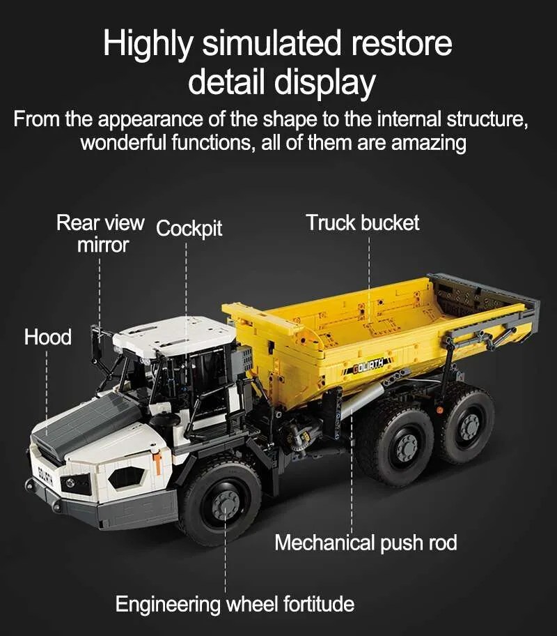 C61054 1:17 Articulated Dump Truck RC Vehicles