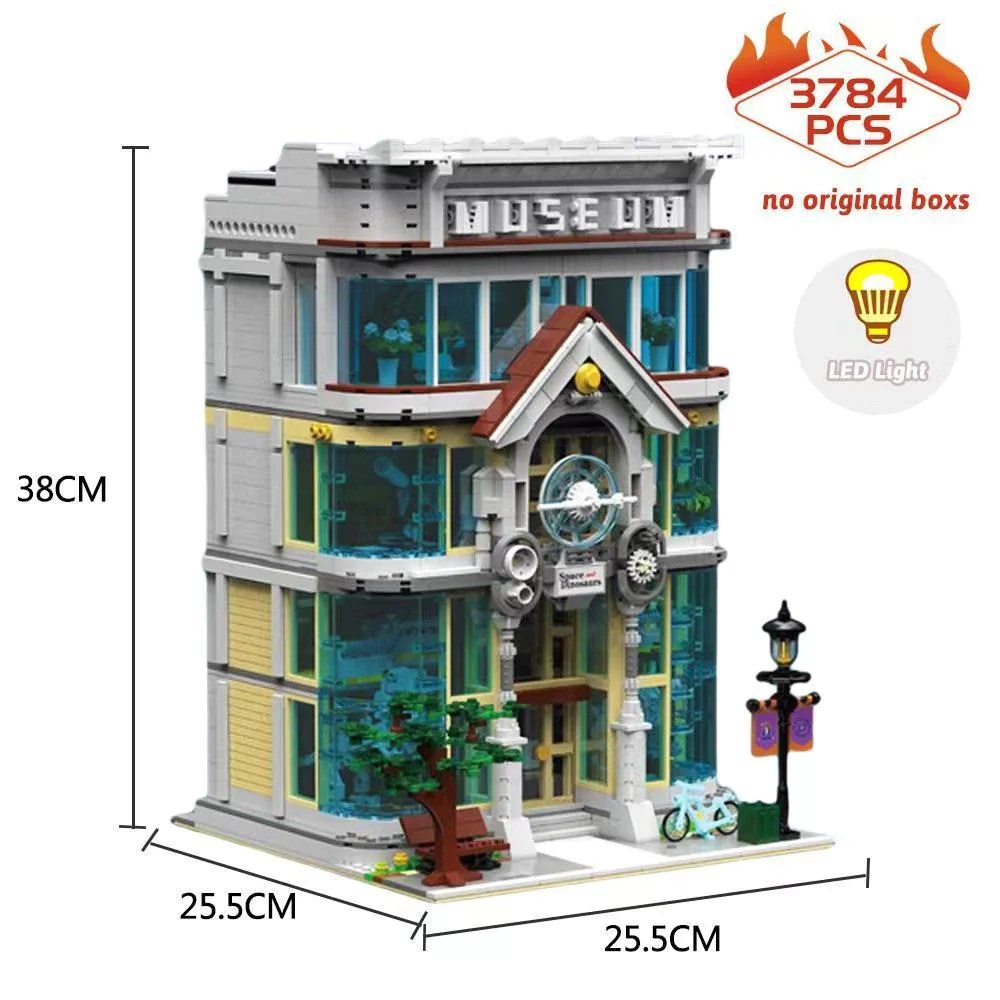 Mork 10206 Science Museum Building Blocks Set with LED lights