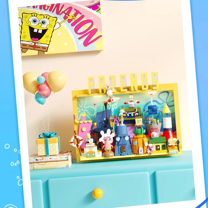 AREA-X AB0083 SpongeBob SquarePants Bikini Bottom – With Light