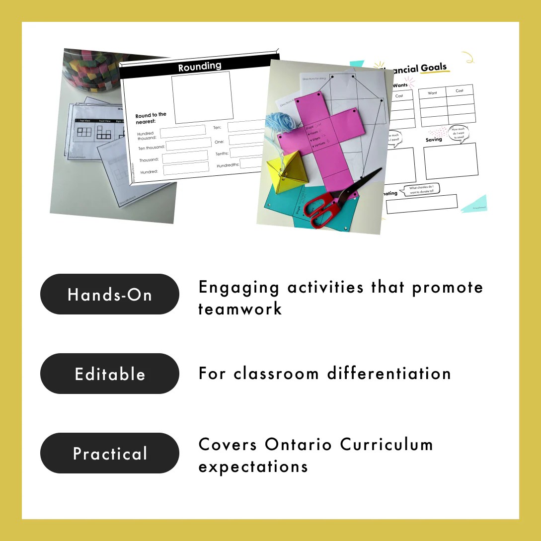 Grade 6 Math Curriculum Full Year Math Centres Activities And Games